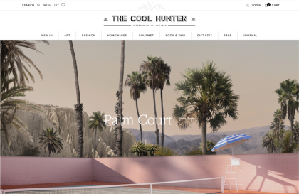 Site Web du commerçant WooCommerce The Cool Hunter.