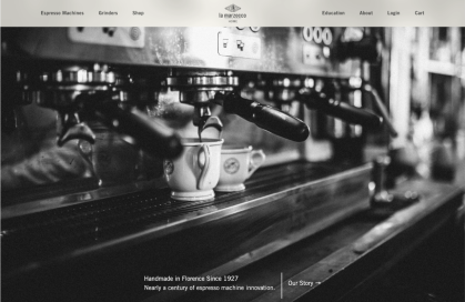 Site Web du commerçant WooCommerce La Marzocco.